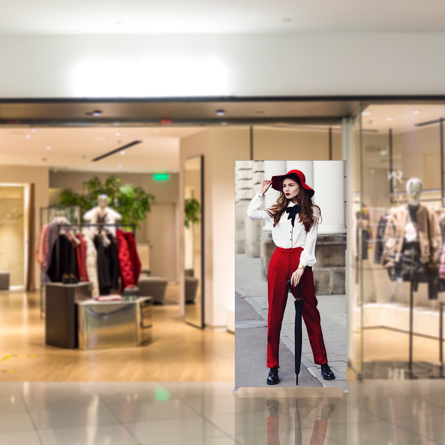 Adverterende draagbare aluminium opvouwbare displaystandaard 