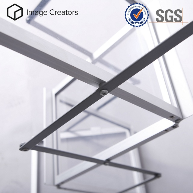 Stabiel volledig inklapbaar aluminium catalogusrek model FT